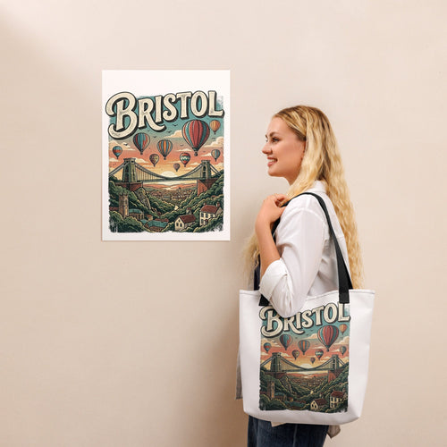 Bristol 2 Balloon: Tote Bag - All - in - Bristol