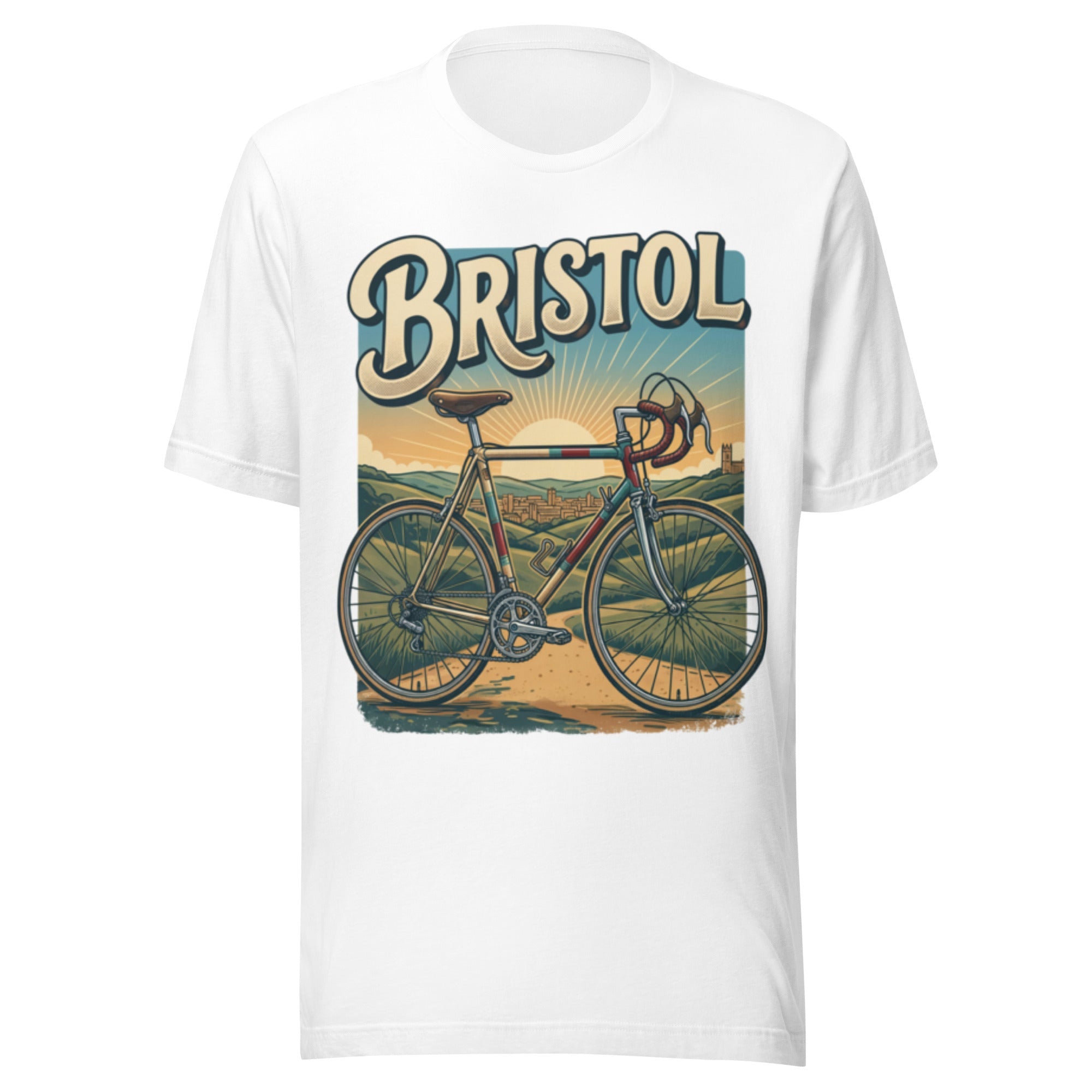 Bristol 4 Roadbike: Unisex T-shirt - All - in - Bristol