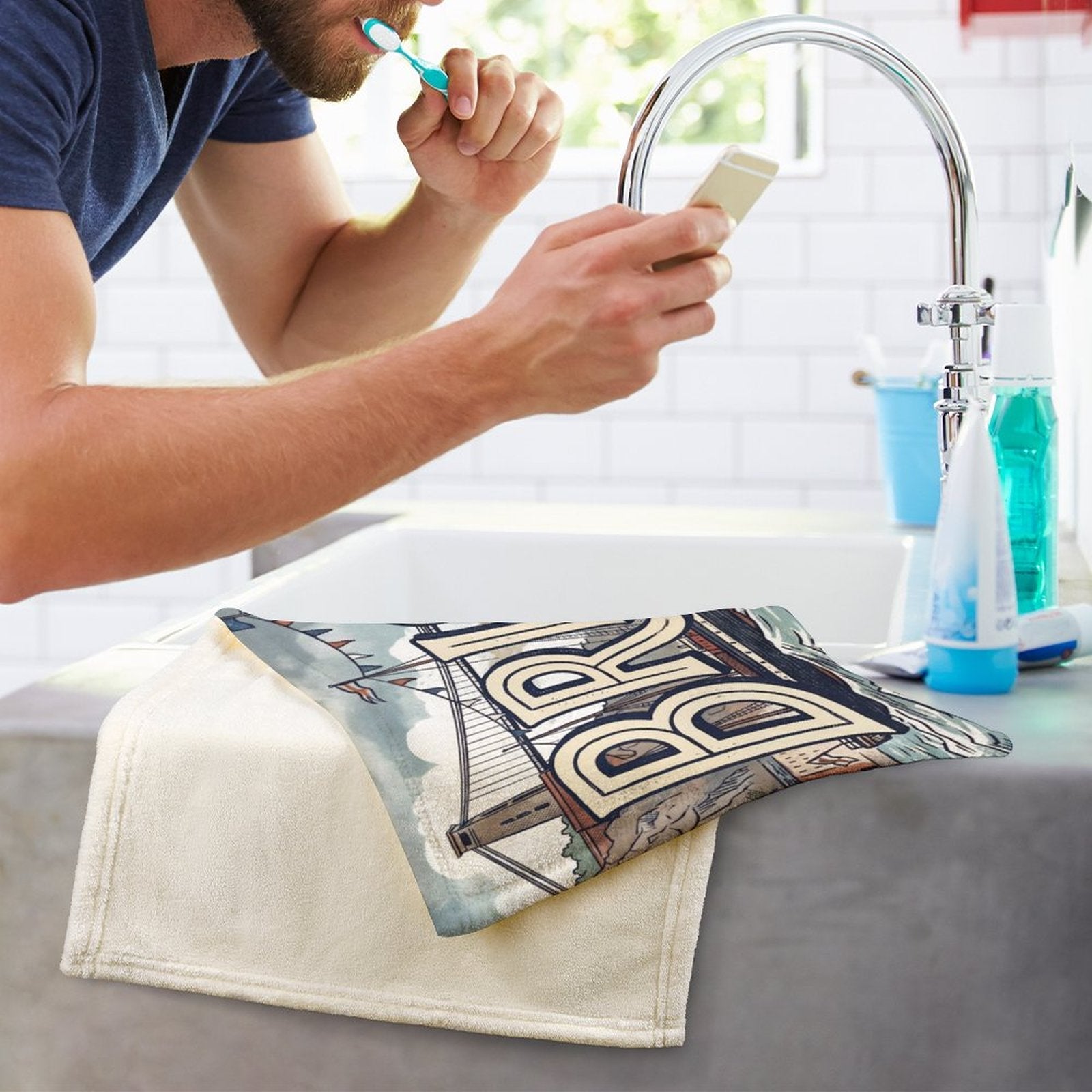 Coral Velvet Towel - All-in-Bristol