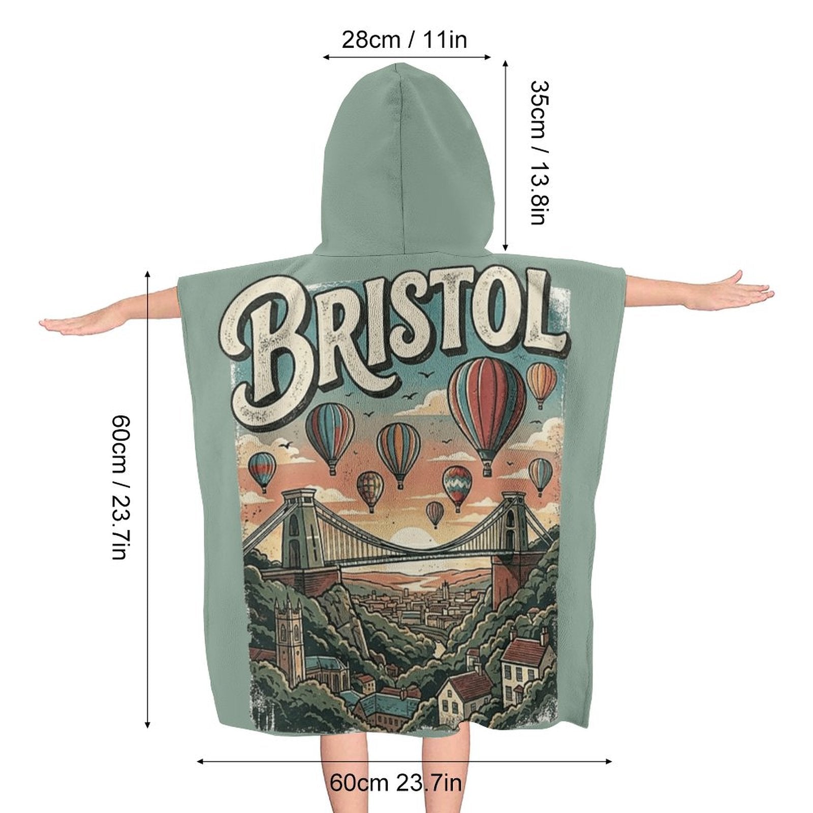 Hooded Towel for Kids (All-Over Printing) - All-in-Bristol