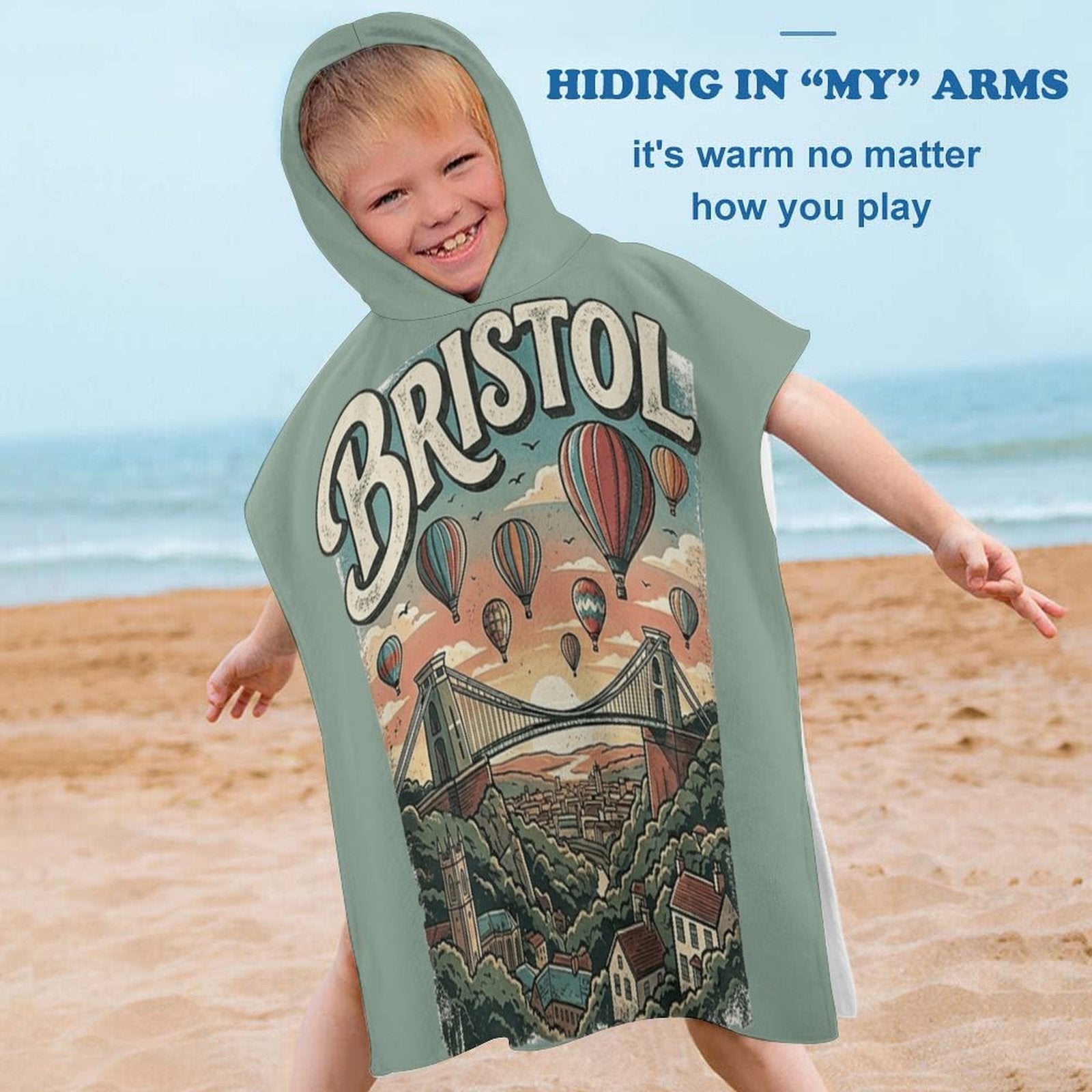 Hooded Towel for Kids (All-Over Printing) - All-in-Bristol