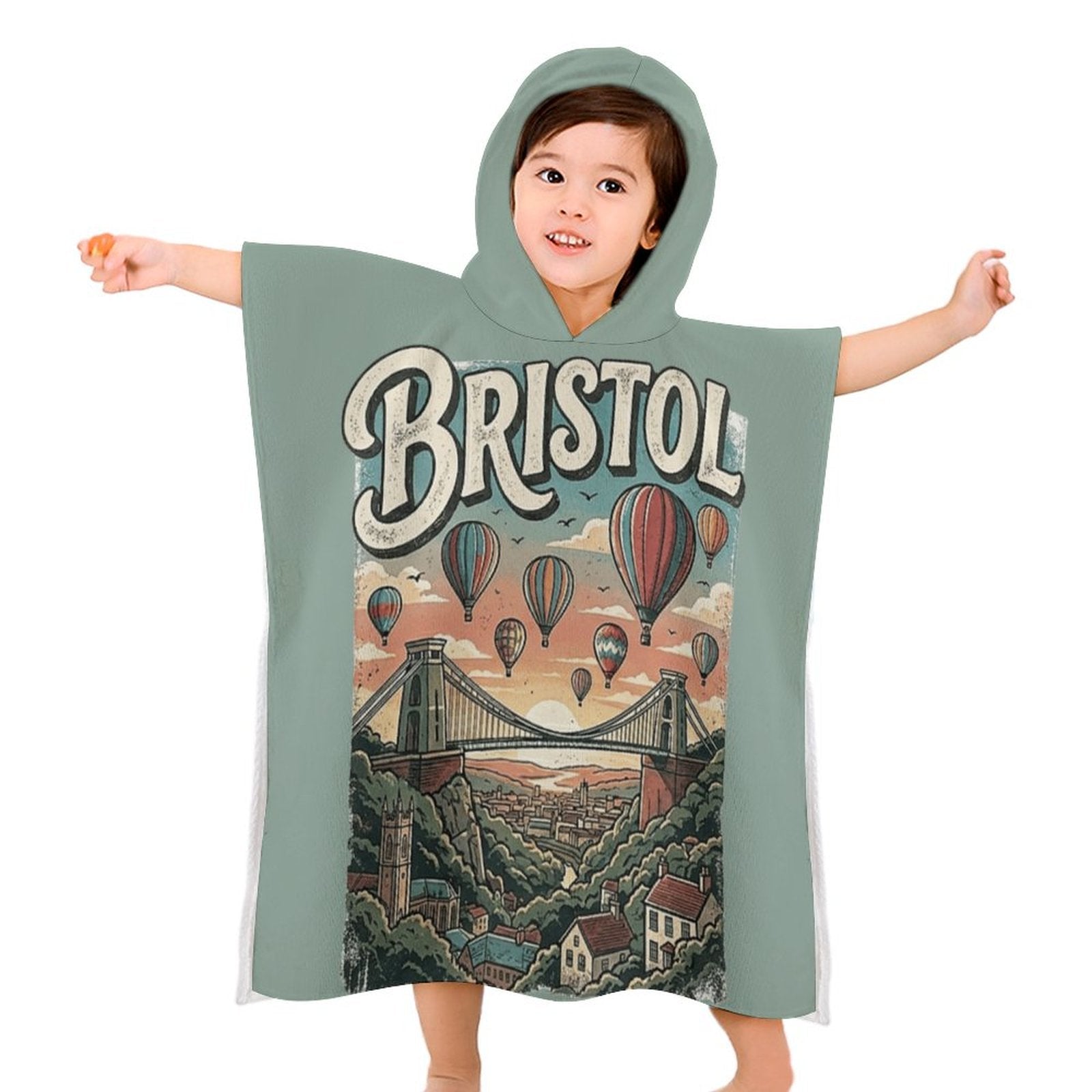 Hooded Towel for Kids (All-Over Printing) - All-in-Bristol