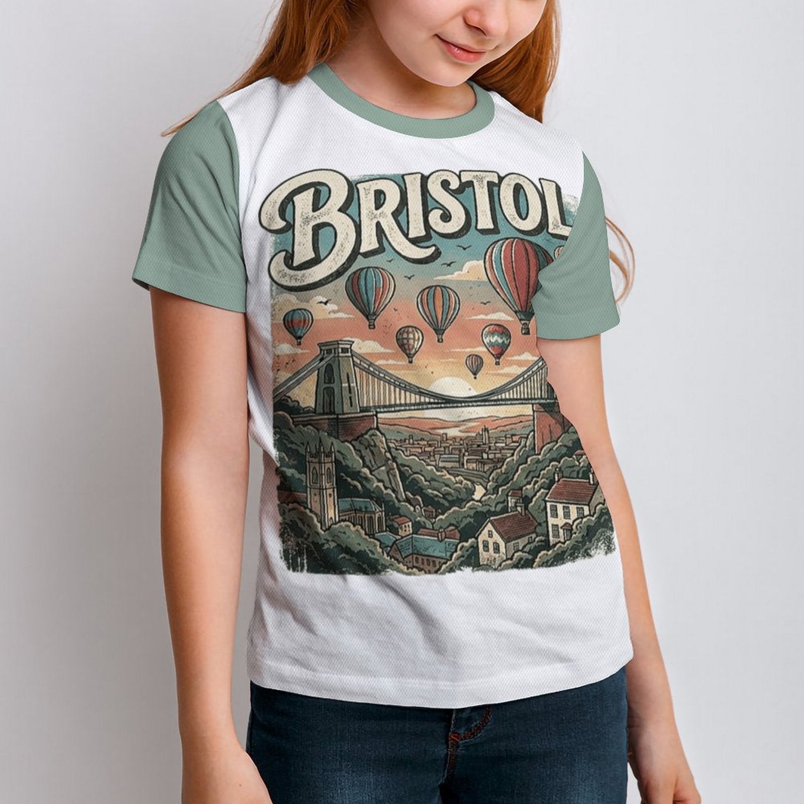 Unisex Children T-Shirt(All-Over Printing) - All-in-Bristol