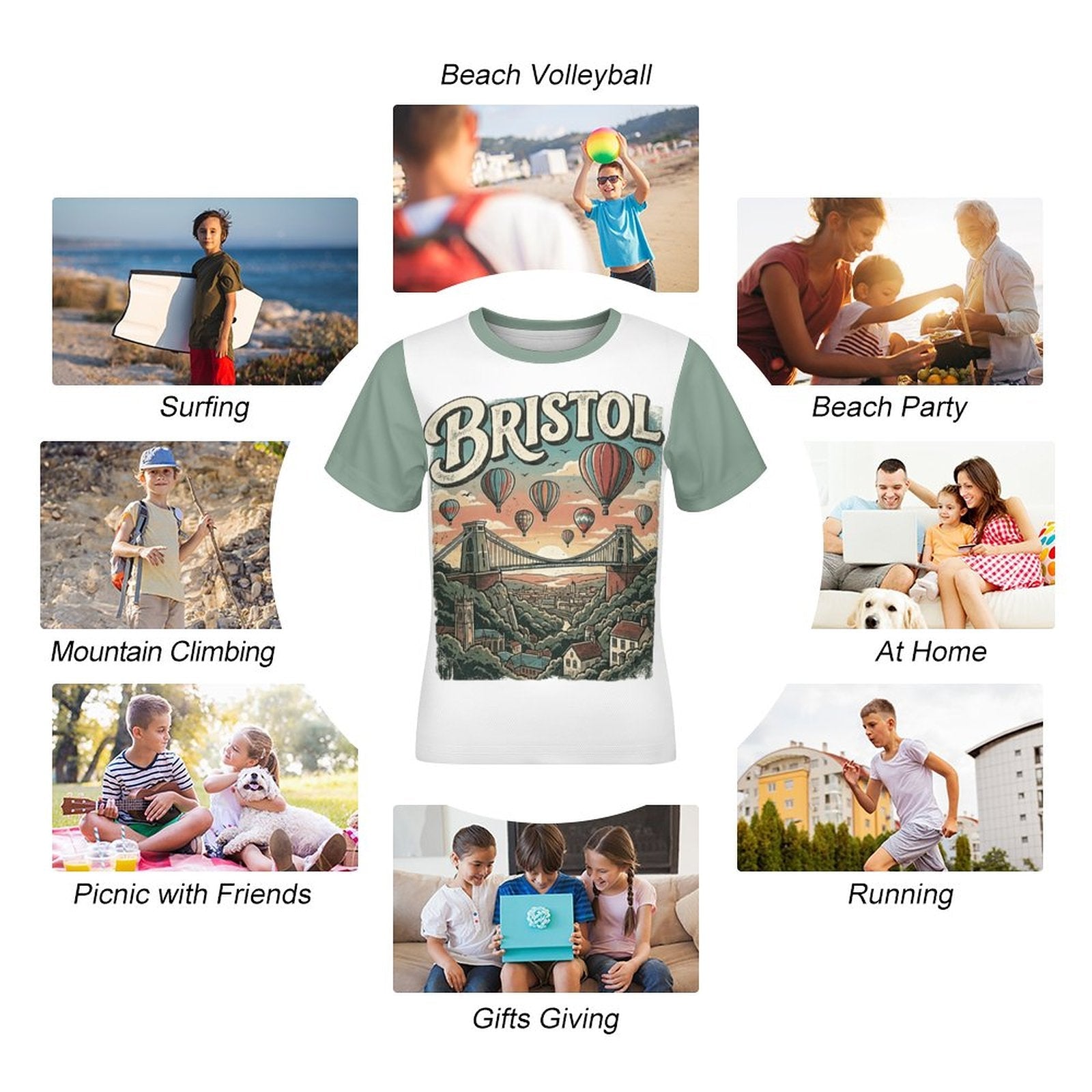 Unisex Children T-Shirt(All-Over Printing) - All-in-Bristol
